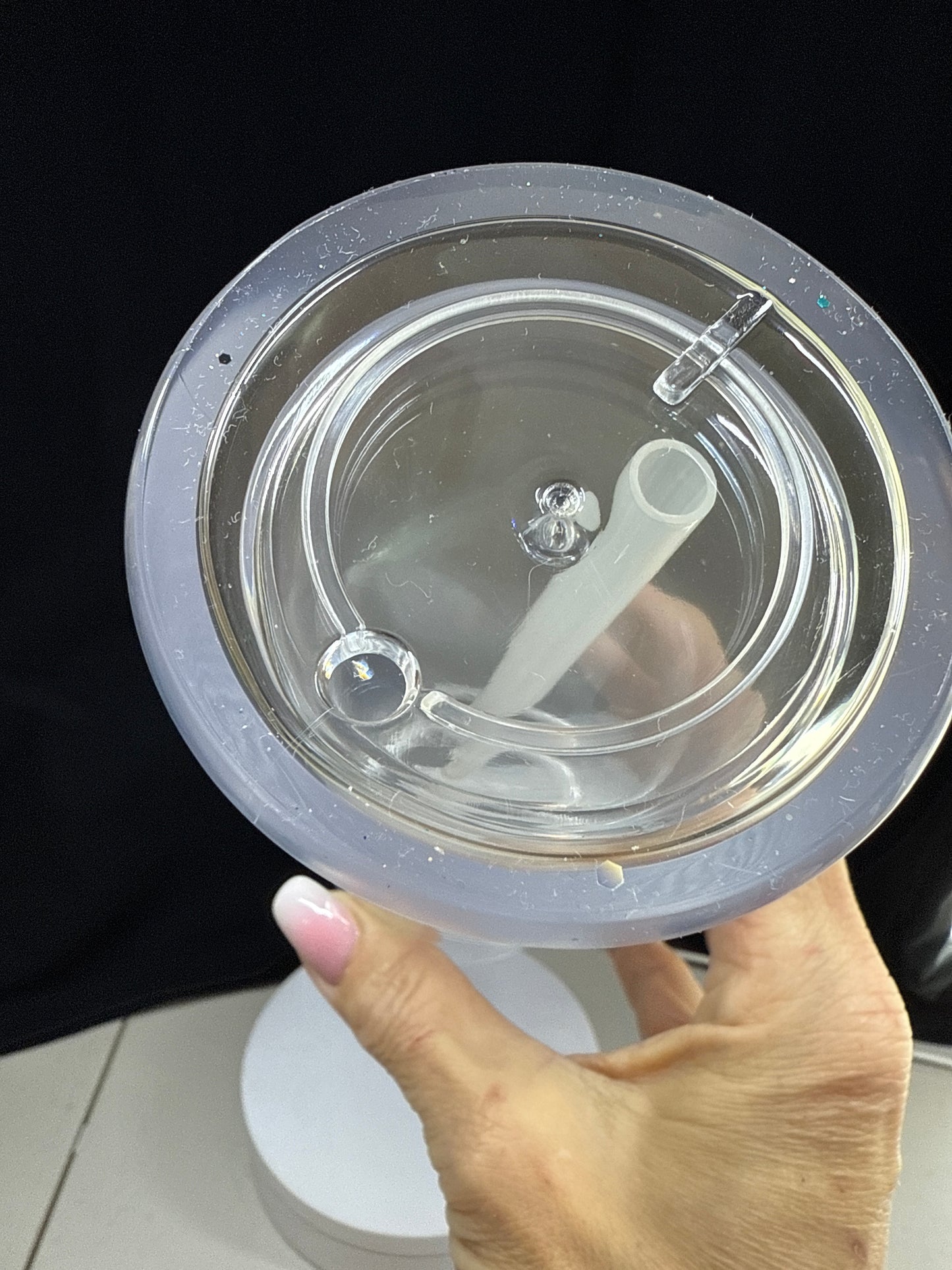 20 oz acrylic snowglobe tumbler