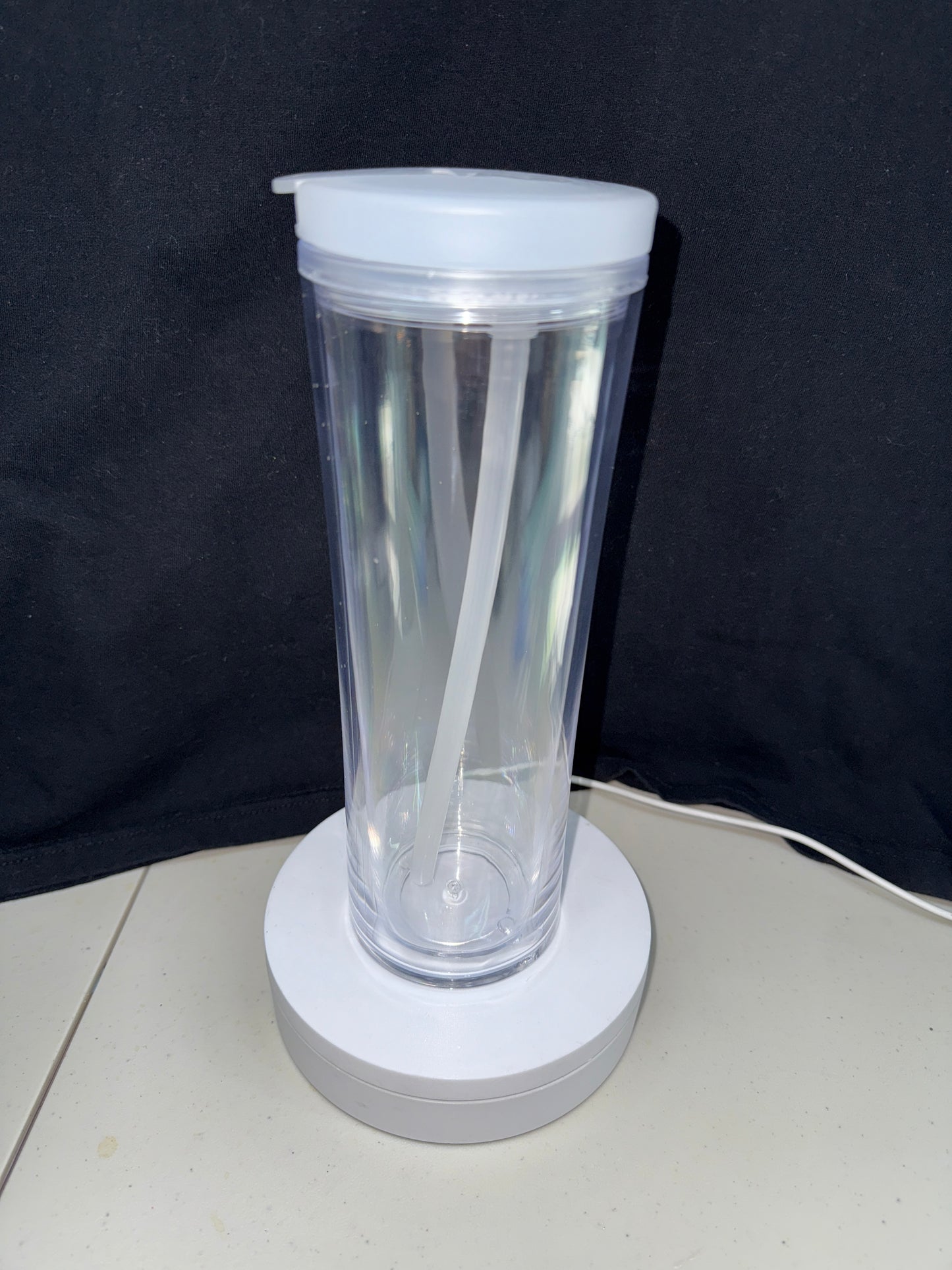 20 oz acrylic snowglobe tumbler
