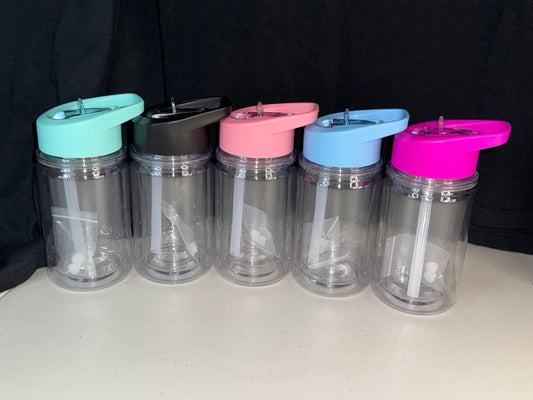 Kids 10 oz Acrylic snow globe tumbler